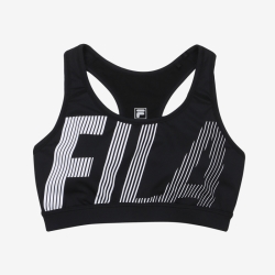 Fila Big Logo Bra Top - Naisten Rintaliivit - Mustat | FI-78466